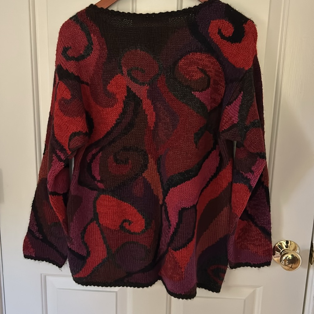 Peruvian Connection Sweater Size L Multi Fall Col… - image 3